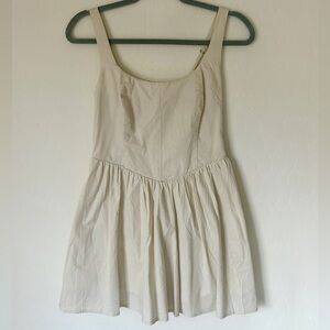 SOLD - Abercrombie Drop-Waist Mini Dress - Beige, XS, Petite